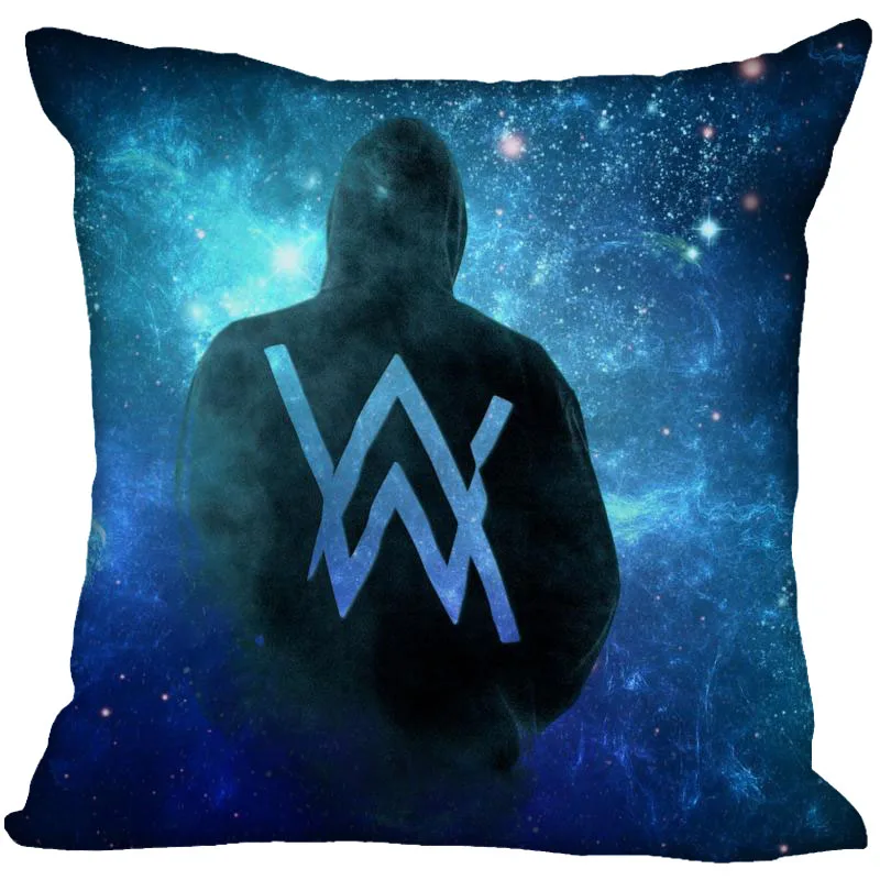 Заказная наволочка Alan Walker квадратная Подушка на молнии крышка 40X40cm45X45cm(две стороны) напечатать ваши фотографии классные наволочки для подушек