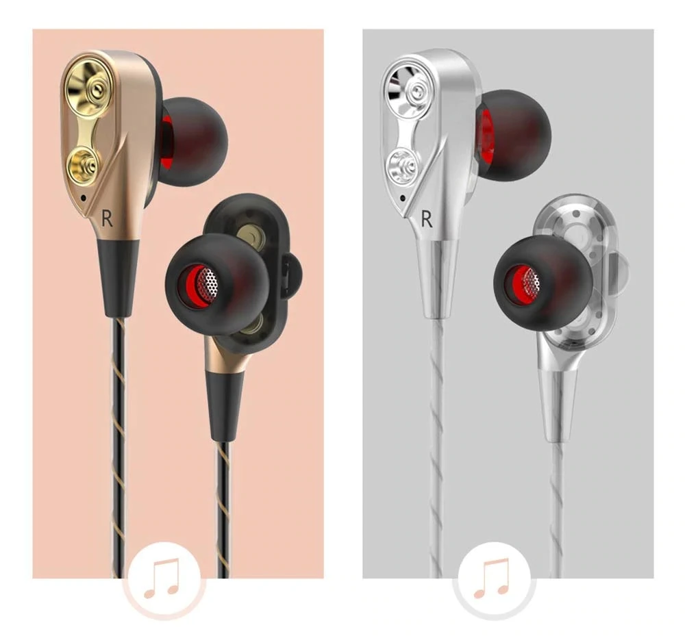 double dynamic hifi earphone sport 2