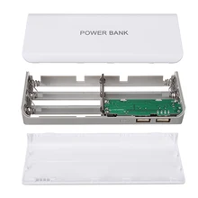 18650 Batteries Charging Case Plastic DIY Power Bank Box Case Cover USB Charger Universal For Samsung Mobile Phones Powerbank
