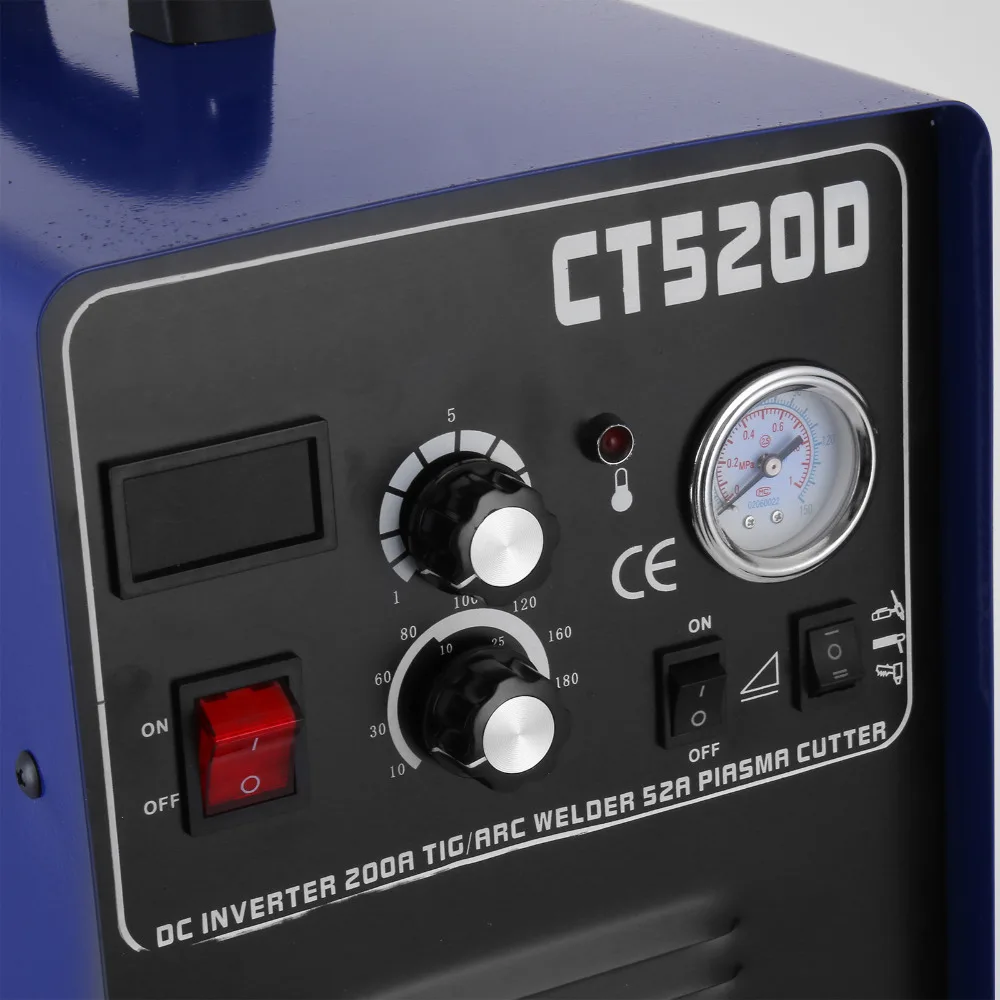 Плазменный резак VEVOR CT520D палка сварочный аппарат Tig 3 в 1 комбинированный