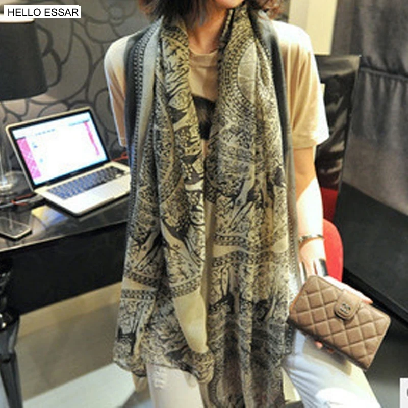 

Women New Ethnic style shawl scarves Fashion all-match Floral print scarf 160X60cm Female Party Gift F1051