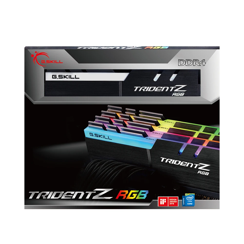 G. SKILL TridentZ RGB Серия 32 Гб(4x8 ГБ) DDR4 3200 МГц F4-3200C16Q-32GTZR ОЗУ для ПК настольный компьютер DDR4 память 16-18-18-38