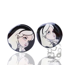 Продукт мода одна пара продуманная девушка шаблон пирсинг ювелирные изделия для тела уха туннель пробки уха Туннели