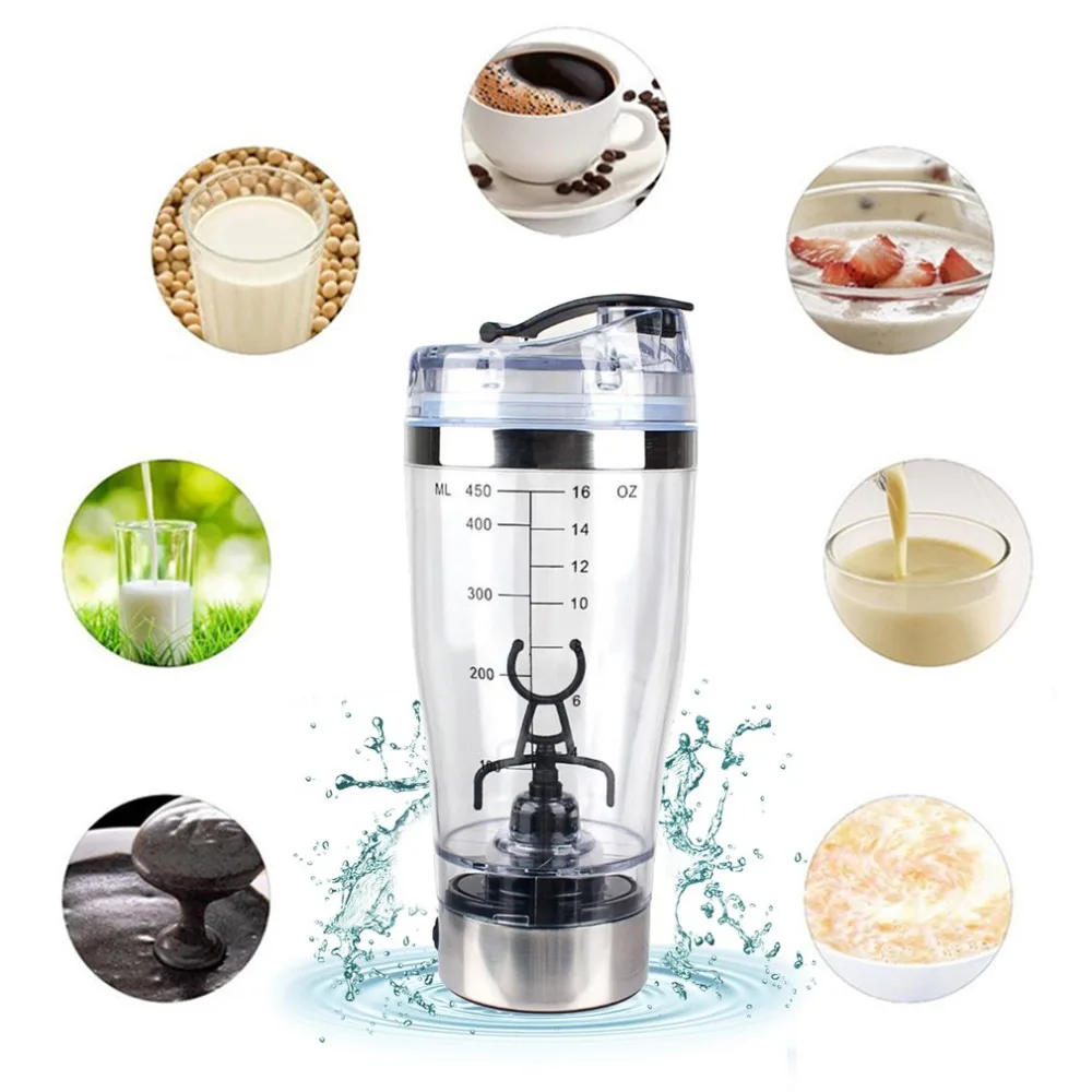 

AMW 450ML Battery Powered Self Stirring Milk Shake Cup Electric Coffee Cup Smart Water Bottle Automatic Electric Coffee Cups Mug