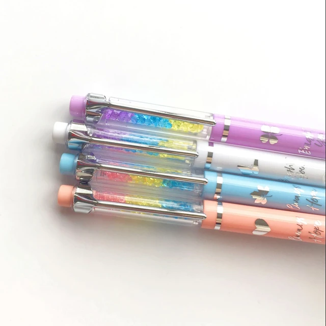 Crayon Mécanique Automatique En Diamant Coloré Arc-en-ciel, 2 Pièces  Élégantes, Fournitures De Papeterie Scolaire Et De Bureau Pour Étudiants,  0.5mm - Porte-mines - AliExpress