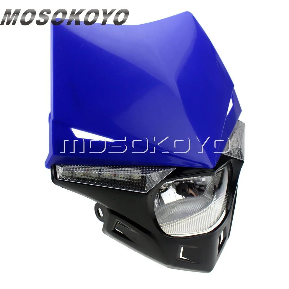 Фара для мотокросса Dirt Bike Enduro налобный фонарь Yamaha YZ250 WR450 YZ125 YZ80 85 LED версия