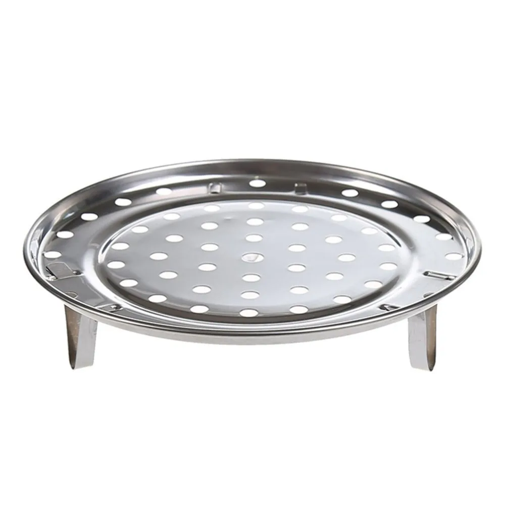 

New arrival Pot Steaming Tray Stand Cookware Tool Multifunctional Home Kitchen Round Stainless Steel Steamer Rack Insert Stock