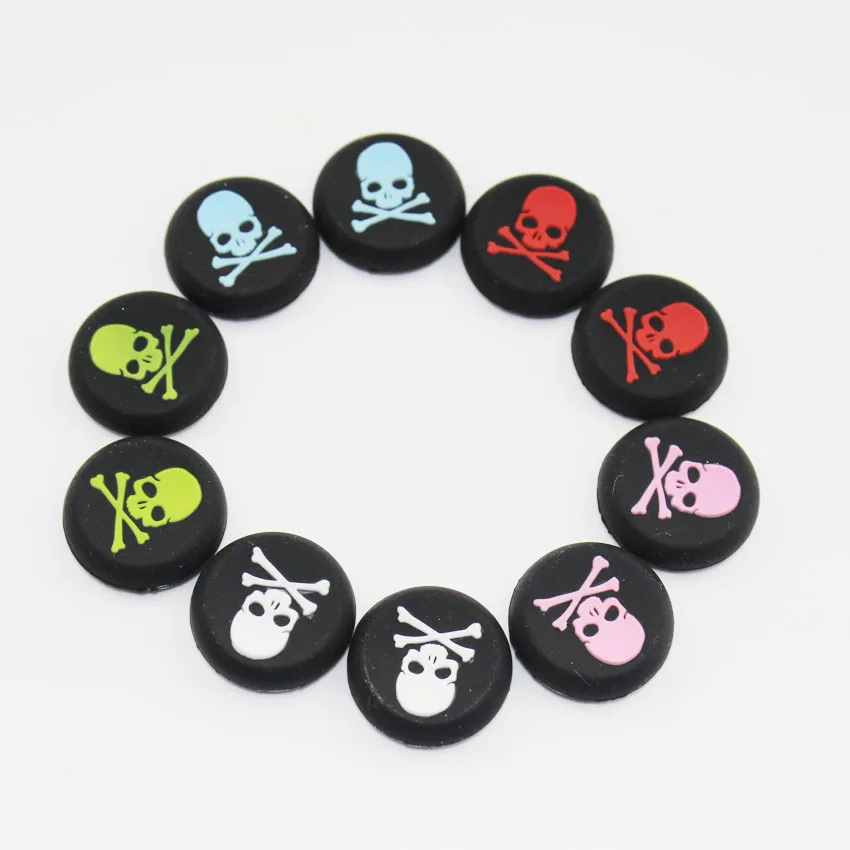

2X Skull Head Thumb Stick joystick Cover silicone Cap For Playstation 4 PS4 PS3 Analog Grip For Xbox one 360 PS4 Slim PS4 Pro