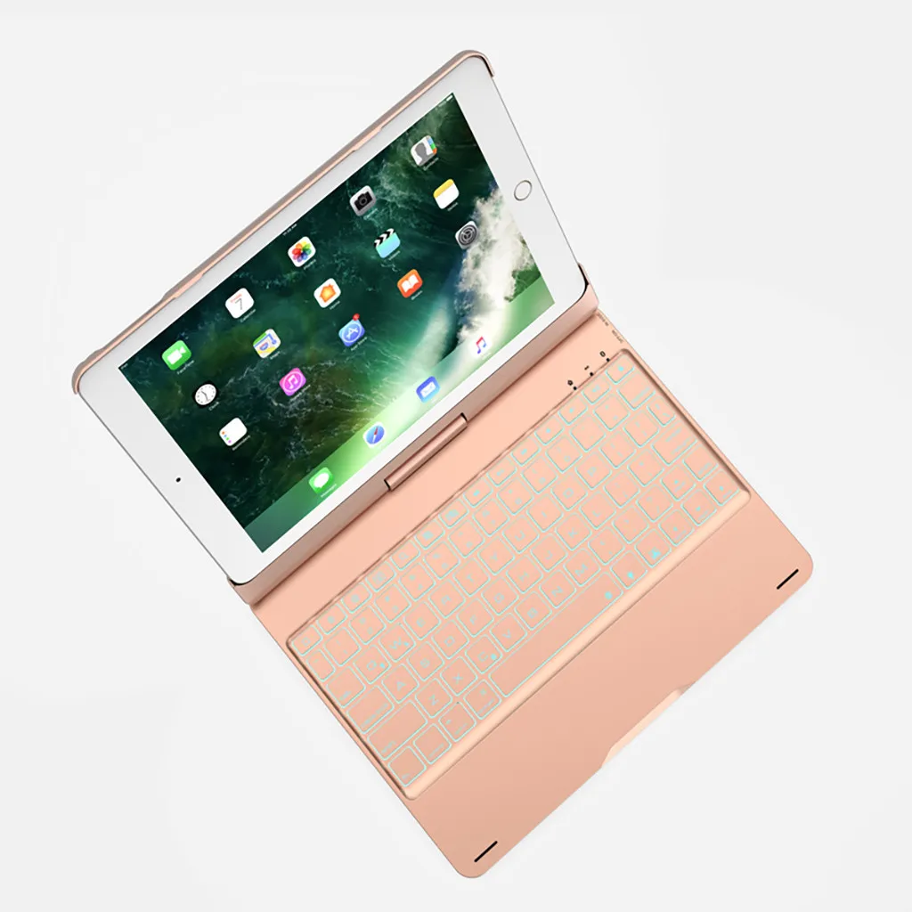 Топ Флип-клавиатура для iPad Air/Pro 10,5 чехол 360 ° Bluetooth Подсветка клавиатура чехол для iPad Air/Pro 10,5 Чехол# D2