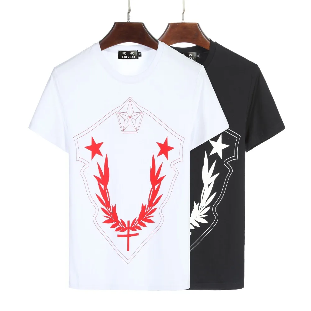 men slogan graphic tee