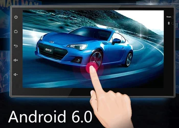 

7" Universal 2 Din Touch Screen Car Stereo Radio Player GPS Navigation Multimedia Entertainment with BT WIFI AM/FM Android 6.0