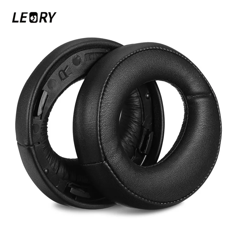 

LEORY 1 Pair White/ Black Replacement Ear Pads Earpads Cushion for SONY Gold Wireless Stereo Headphones for PS3 for PS4 7.1