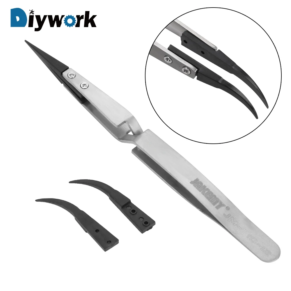 Антистатические пинцеты DIYWORK ESD для ремонта телефона Пинцет BGA обратного действия