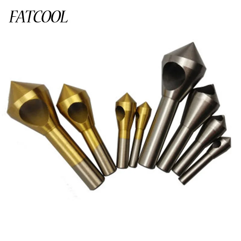 4pcs Woodworking Countersink Deburring High Speed Steel Bit For Dremel