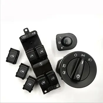

Mirror headlight&window switch for VW JETTA GOLF MK4 POLO BORA A4 Passat B5 BEETLE 1C0941531 1J1959565F 1GD959855C 1J4959857D
