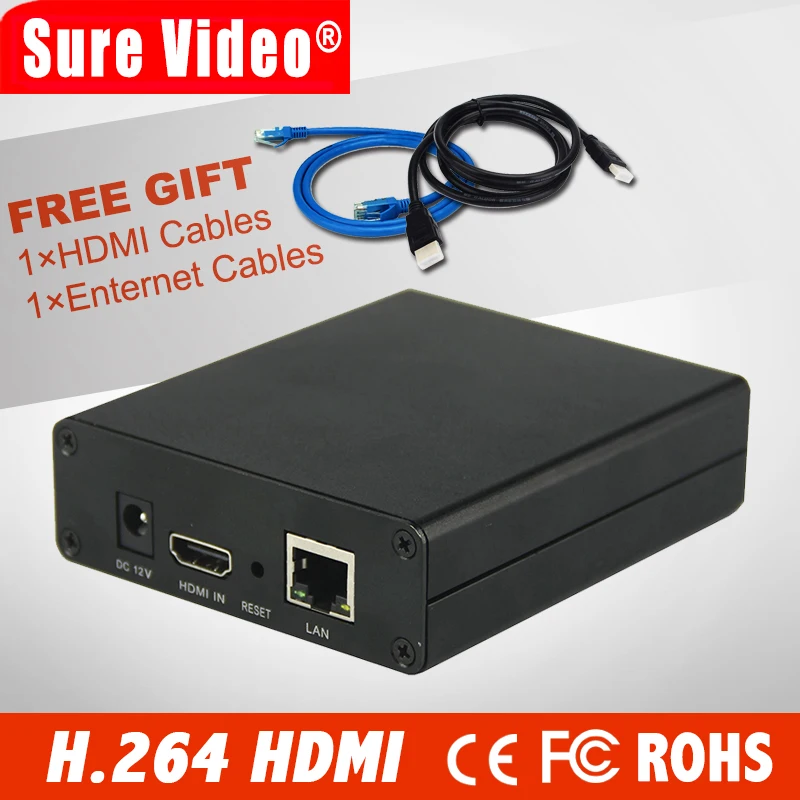 H.264 видеокодер Поддержка HDCP HDMI к IP потокового видео кодировщик оборудование для