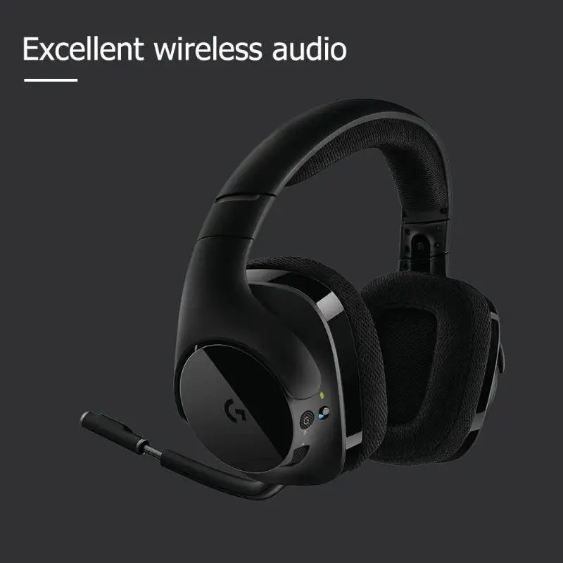 Logitech G533 Беспроводной наушники Bluetooth аудио драйверы DTS 7,1 Surround Sound Игровые наушники для ПК