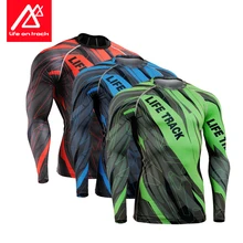 Мужская обтягивающая рубашка для бодибилдинга кожи плотно прилегающая с длинными рукавами майки одежда ММА Кроссфит тренировки Фитнес спортивная одежда