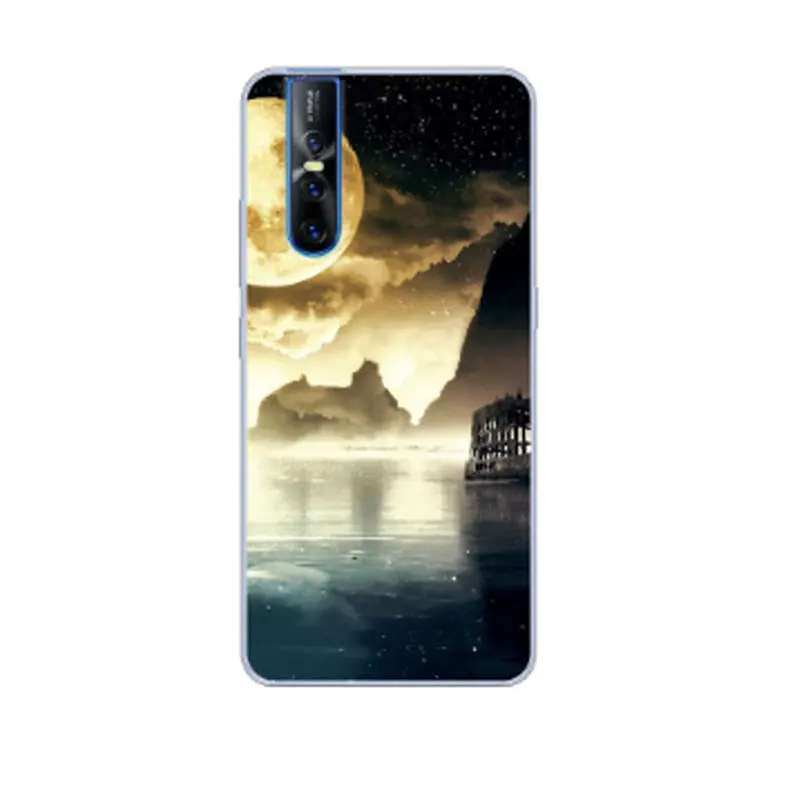 Phone Case For Vivo V15 Pro Case Silicone Soft TPU Cute Cat Printed Back Cover For Vivo V15 Pro V15Pro V 15 Pro Case Capa Fundas