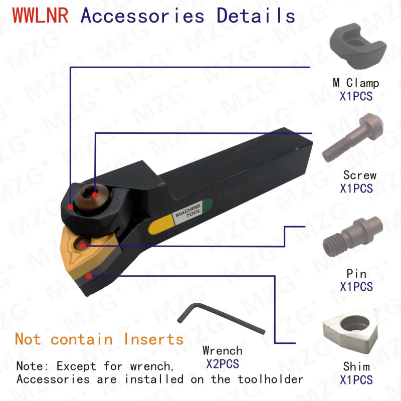 Mocask WWLNR2525M08 инструменты Токарный станок с ЧПУ Арбор WWLNR Borning резак вольфрам карбид Вставки внешние токарные инструменты Держатели