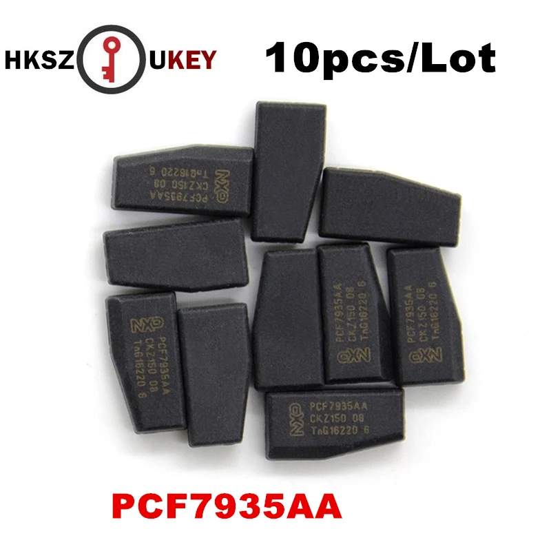 HKSZUKEY A + качество PCF7935AS PCF7935AA транспондер чип PCF 7935 as pcf7935 ID44 carbon 10 шт./лот |