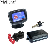 Car LCD display parking sensor LCD 4 Reverse Parking Sensors Backup Radar Detector System Kit For all the car 1set