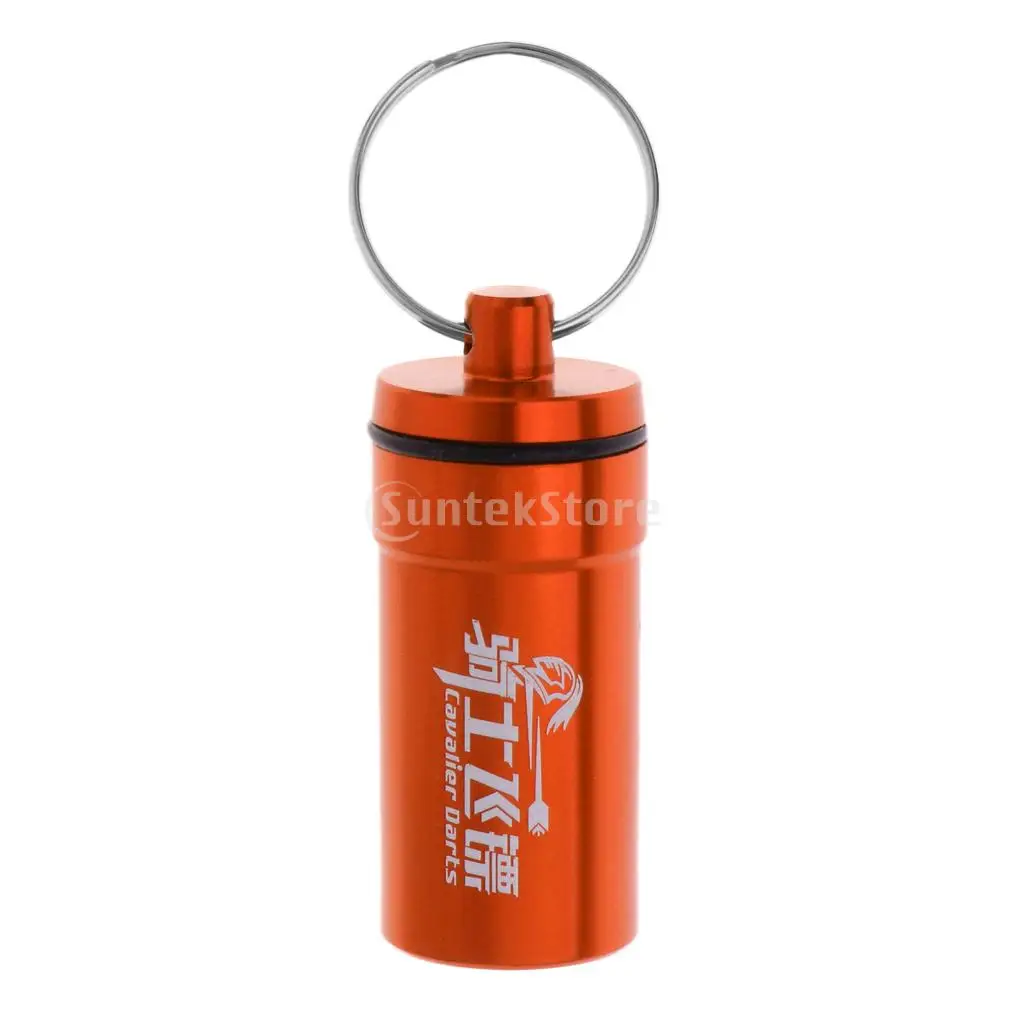 Portable Dart Flight Saver Protector Soft Tips Dart Points Accessories Storage Box Holder Carry Case with Keyring