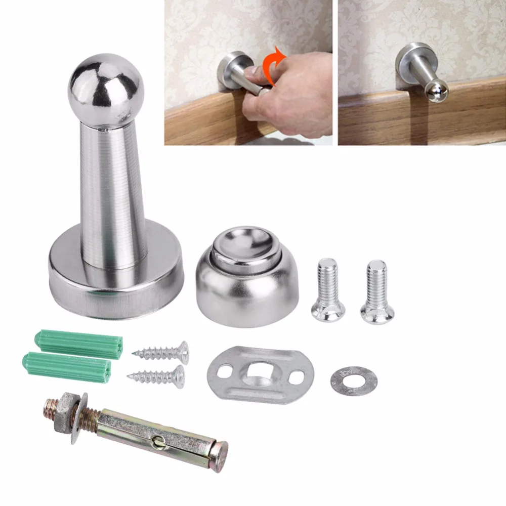 Stainless Steel Strong Door Stop Heavy Duty Stopper Powerful