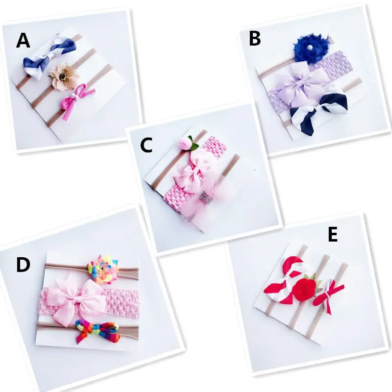 

Baby Kid GirlHeadband Multi Colors Bow Knot Head Bandage Kids Toddlers Headwear Hair Band Infant Clothing Accessories