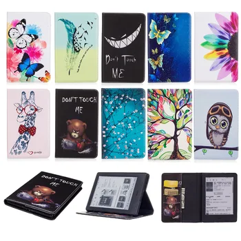 

For Amazon Kindle 2016 8th Gen Ebook New Kindle 8th 558 Case Print Design Flip Stand PU Leather Protective Cover Shell Protector