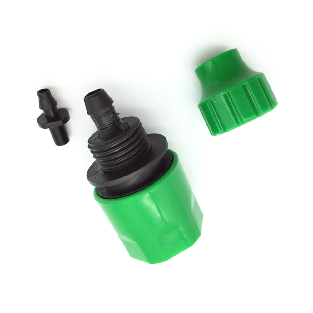 

2017 NEW Fast Coupling Adapter Drip Tape For Irrigation Hose Connector With 1/4 "barbed Connector Garden Irrigation Garden Tools