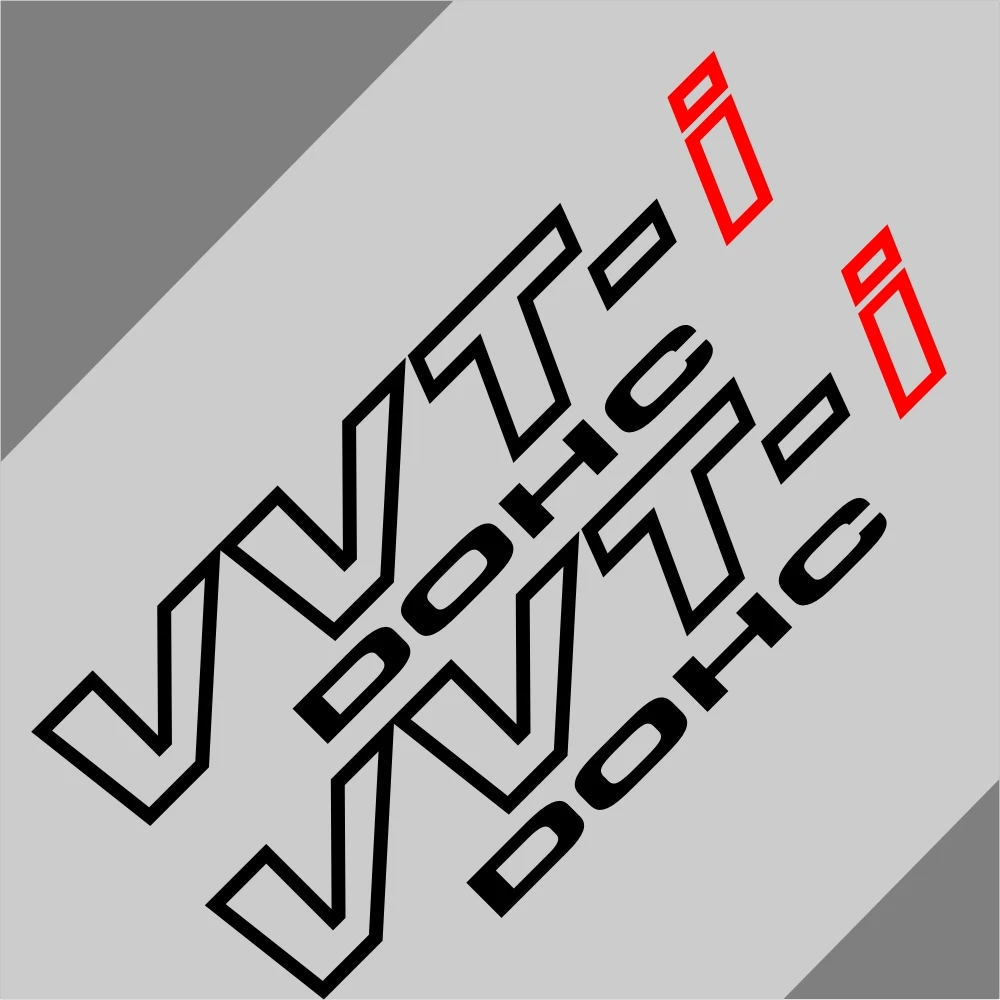 Автомобильные наклейки VVTI виниловые DOHC 11 дюймов на нижнюю дверь набор из 2