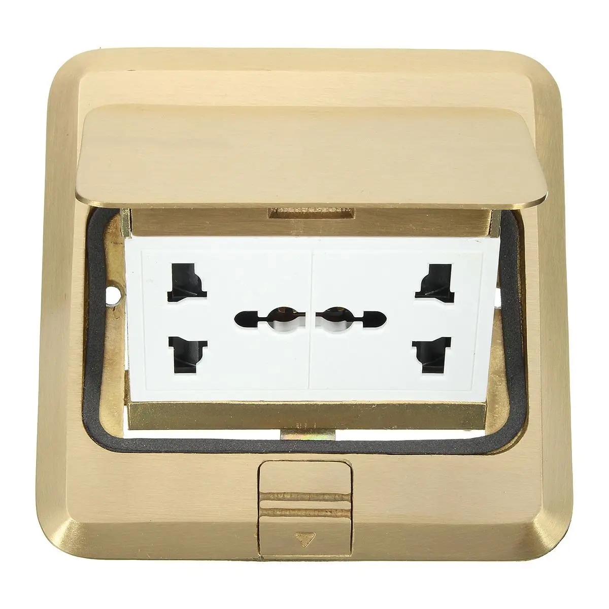 

250V 10A Charger Socket Floor Socket 6 Prong Receptacle For Ground Outlet Kitchen Luxury Office Home Charging Outlet