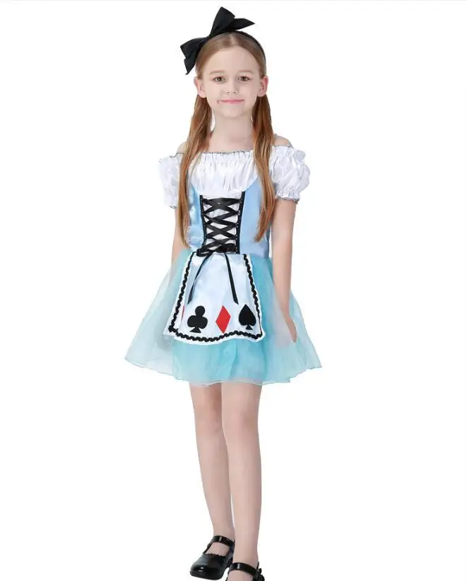 Fancy Costume Cute Alice in Wonderland Maid Mini Dress Sizes 6 to 20