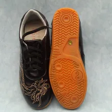 Высокое качество Мягкая натуральная Боевые искусства обувь тай-чи дракон Training Обувь Шаолинь кунг-фу Спортивная обувь