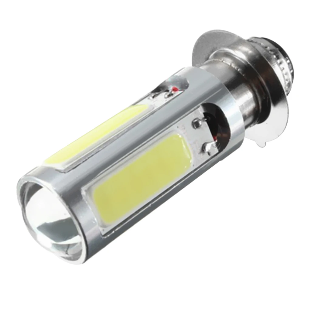 2pcs H6 P15D-25-1 COB LED Motorcycle Headlight Fog Light Bulbs 6000K White