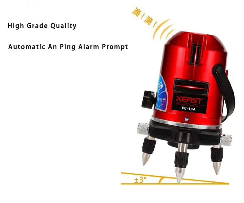 XEAST XE-10A лазерный уровень 5 линий 6 точек лазерный нивелир 360 Поворотный крест с внутренней моделью- продукт продвижение
