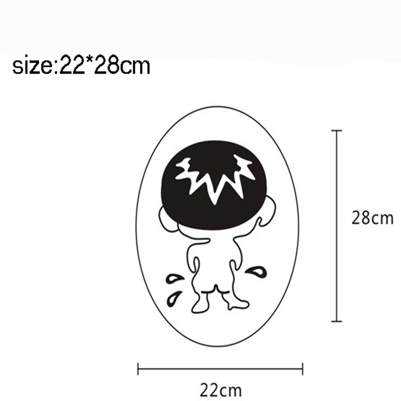

1pcs Bathroom Wall Stickers Toilet Home Decoration Waterproof Wall Decals For Toilet Sticker Decorative Paste Home Decor