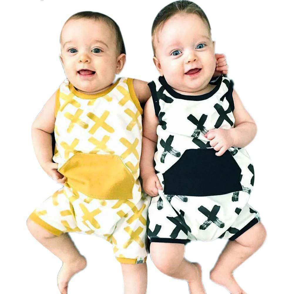 Newborn Infant Baby Boy Rompers Tiny Cotton Romper XX Printed