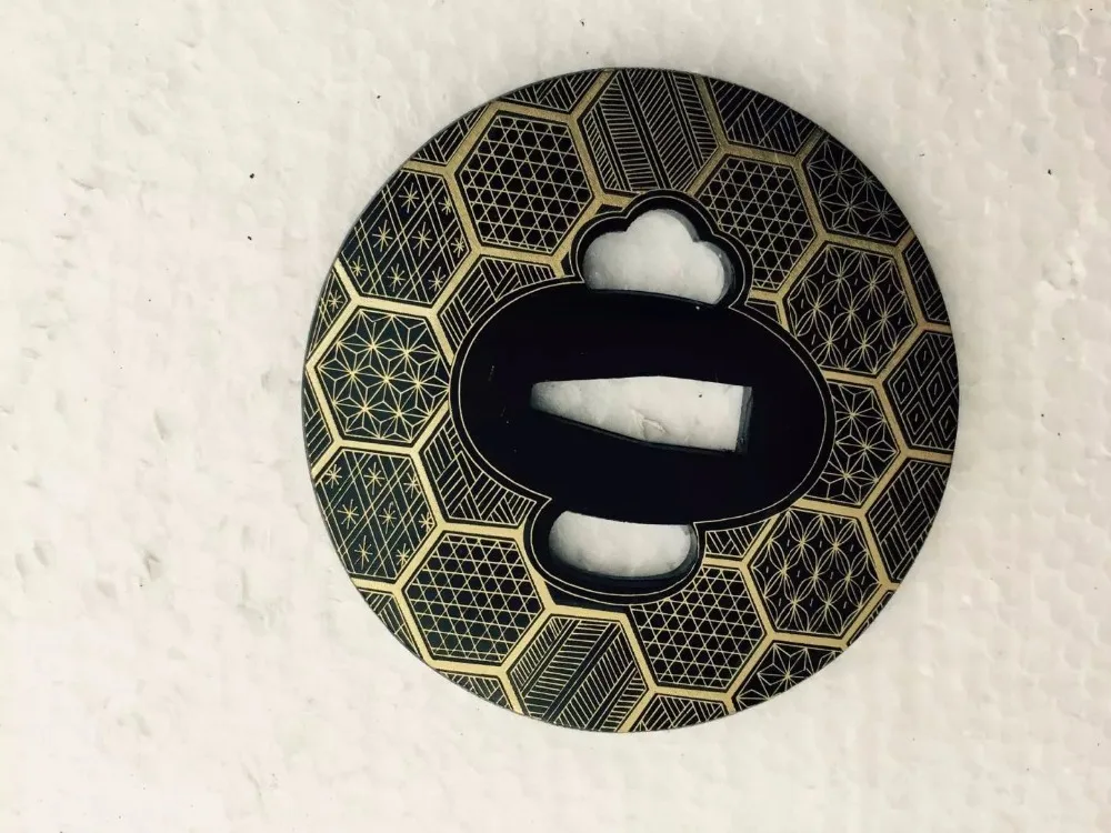 Новая красивая дутая защита Tsuba для японского меча Мусаши катана железная сталь |