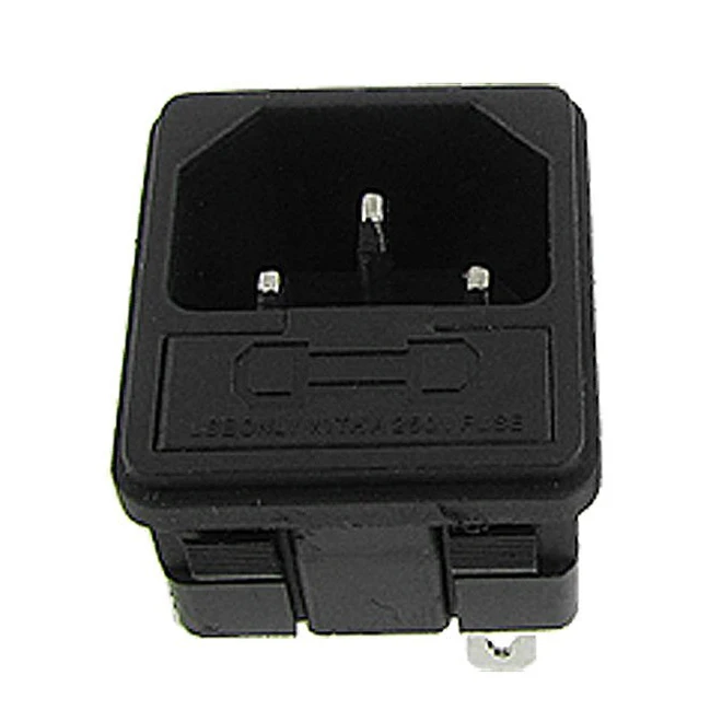 5 x IEC 320 C14 Inlet Male Power Plug Sockets Clamp Type w Fuse Holderin Electrical Plug from