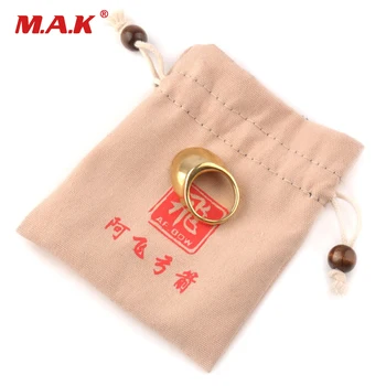 

High Quality 8 Size Golden Pure Copper Thumb Ring Protective Thumbs Archer's Archery Fit Longbow Bow Hunting Shooting