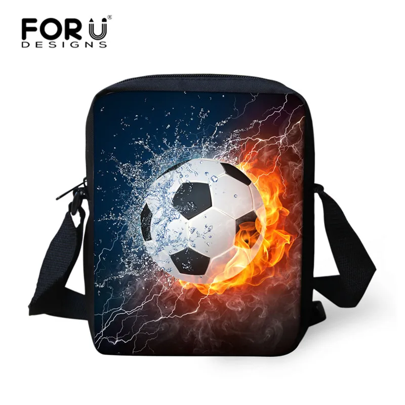Футбольная Женская мини сумка мессенджер FORUDESIGNS детские школьные сумки дорожные