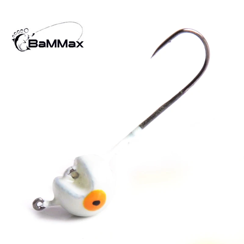 Bammax fishing hook 5pcs 1.9g 2.8cm lead head hook for soft worm Lure bait crank Lead jig carp Jigging Hooks fishing accessories