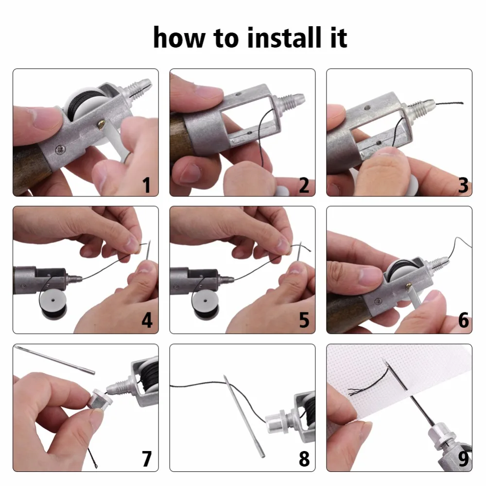 Маленький и изысканный DIY ручной работы кожаный инструмент для шитья набор швов с
