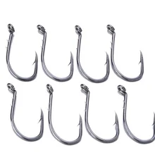 Специальные морские рыболовные крючки из титановой стали, жесткие и острые 100 шт