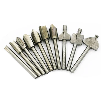 

High-speed Steel Woodworking Electric Grinding Knife 3*40mm Engraving Machine Pattern Cutter Milling Cutter Tool