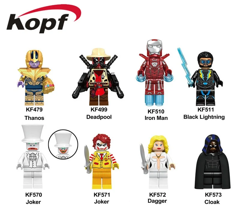 

KF6046 Single Sale Super Heroes Dagger Series Joker Bricks Model Cloak Colletion Building Blocks Figures Children Best Toys