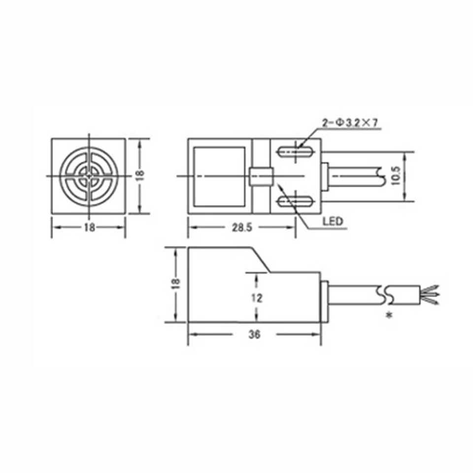 Metal Detection Sensor SN04-N 4mm SN04-N NPN NO 3-Wire DC Inductive Proximity Sensor Detector Sensitive Proximity Sensors Switch