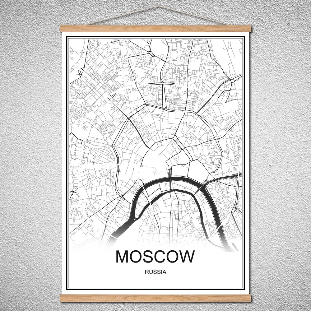 Кембридский мир Карта города индивидуальные узоры абстрактный принт картина маслом Современный плакат с рамкой холст кафе